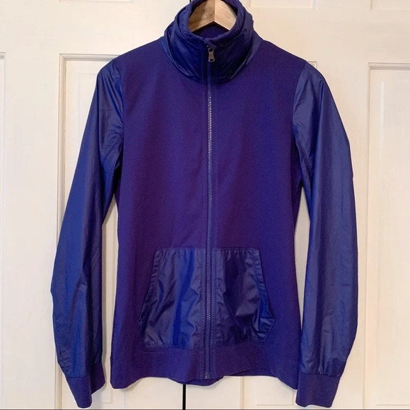 Under Armour Jackets & Blazers - Under Armour Purple High Neck Full Zip Running Jacket